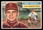 1956 Topps #7 Ron Negray Front Thumbnail