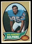 1970 Topps #244 Nick Buoniconti Front Thumbnail