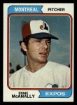 1974 Topps #322 Ernie McAnally Front Thumbnail