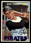 1967 Topps #322 Jose Pagan Front Thumbnail
