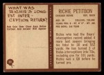 1967 Philadelphia #33 Richie Petitbon Back Thumbnail