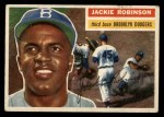 1956 Topps #30 Jackie Robinson Front Thumbnail