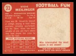 1958 Topps #33 Steve Meilinger Back Thumbnail