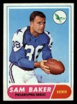 1968 Topps #32 Sam Baker Front Thumbnail