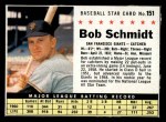 1961 Post Cereal #151 BOX Bob Schmidt Front Thumbnail