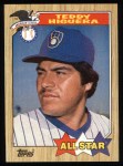 1987 Topps #615 - Teddy Higuera All-Star Front Thumbnail