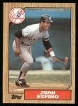 1987 Topps #239 Juan Espino Front Thumbnail