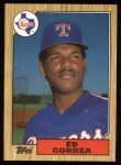 1987 Topps #334 Ed Correa Front Thumbnail
