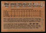 1988 Topps #307 Mike Trujillo Back Thumbnail