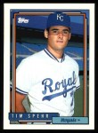 1992 Topps #342 Tim Spehr Front Thumbnail