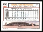 1992 Topps #263 Bob Patterson Back Thumbnail