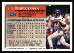1994 Topps #115 Eric Karros Back Thumbnail