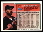 1994 Topps #477 Arthur Rhodes Back Thumbnail