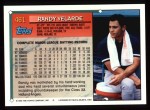 1994 Topps #461 Randy Velarde Back Thumbnail