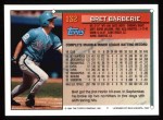 1994 Topps #132 Bret Barberie Back Thumbnail
