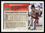 1994 Topps #373 Tim Scott Back Thumbnail