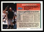1994 Topps #346 Greg Olson Back Thumbnail
