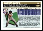 1996 Topps #336 Jason Bates Back Thumbnail