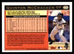 1997 Topps #443 Quinton McCracken Back Thumbnail