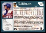 2001 Topps #113 Orlando Cabrera Back Thumbnail