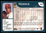 2001 Topps #482 Matt Morris Back Thumbnail