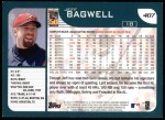 2001 Topps #407 Jeff Bagwell Back Thumbnail