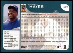 2001 Topps #187 Charlie Hayes Back Thumbnail