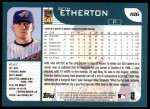 2001 Topps #186 Seth Etherton Back Thumbnail