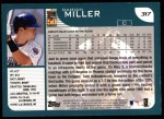 2001 Topps #317 Damian Miller Back Thumbnail