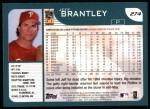 2001 Topps #274 Jeff Brantley Back Thumbnail