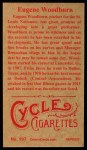 1912 T207 Reprints #197 Eugene Woodburn Back Thumbnail