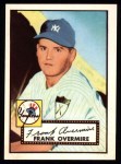 1952 Topps Reprints #155 Frank Overmire Front Thumbnail