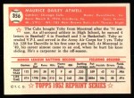 1952 Topps Reprints #356 Toby Atwell Back Thumbnail
