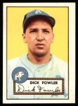 1952 Topps Reprints #210 Dick Fowler Front Thumbnail