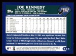2003 Topps #423 Joe Kennedy Back Thumbnail