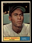 1961 Topps #354 Billy Harrell Front Thumbnail