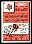 1966 Topps #58 Bobby Jancik Back Thumbnail