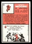 1966 Topps #41 Leroy Moore Back Thumbnail