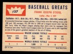 1960 Fleer #37 Lefty O'Doul Back Thumbnail