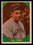 1960 Fleer #52 Bill Terry Front Thumbnail