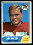 1968 Topps #8 Jim Bakken Front Thumbnail