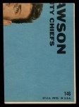 1968 Topps #146 Ode Burrell Back Thumbnail
