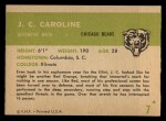 1961 Fleer #7 JC Caroline Back Thumbnail