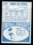 1968 Topps #190 Bobby Joe Conrad Back Thumbnail