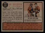1962 Topps #535 Ed Roebuck Back Thumbnail