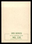 1964 Topps Beatles Black and White #135 John Lennon Back Thumbnail