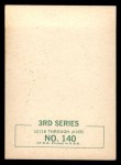 1964 Topps Beatles Black and White #140 Paul Mccartney Back Thumbnail