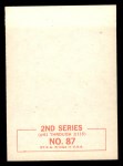 1964 Topps Beatles Black and White #87 George Harrison Back Thumbnail