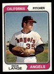 1974 Topps #429 Dick Lange Front Thumbnail