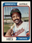 1974 Topps #366 Larry Hisle Front Thumbnail